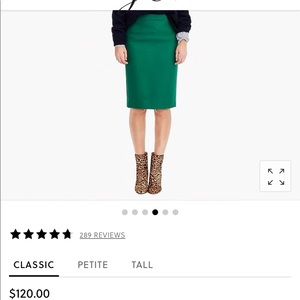 J. Crew pencil skirt